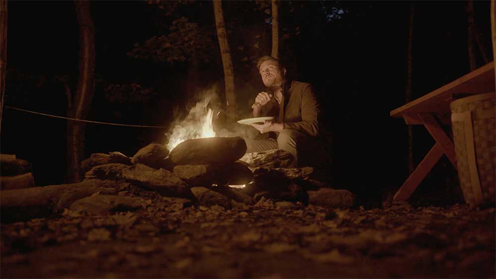 Kevin by the Fire in Vermont