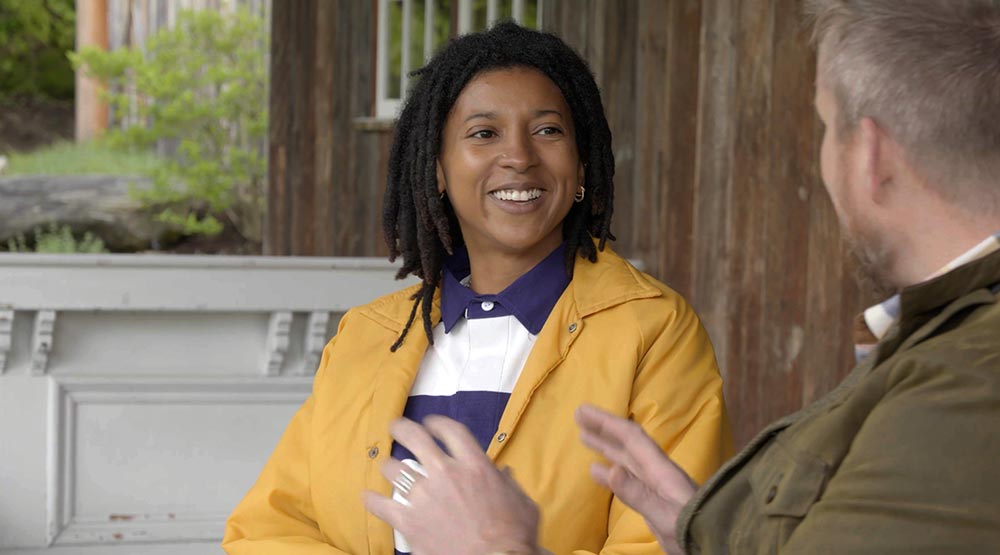 Kevin Speaking with Chef Sammi Gray in Vermont